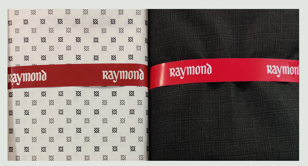 Raymond  Unstitched Cotton Shirt & Trouser Fabric Checkered.