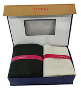 Arvind Unstitched Cotton Blend Shirt & Trouser Fabric Solid-07