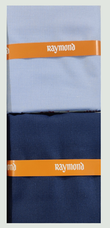 Raymond  Unstitched Cotton Shirt & Trouser Fabric Solid.