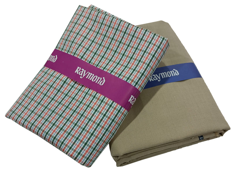 Raymond Unstitched Pure Cotton Shirt & Trouser Fabric