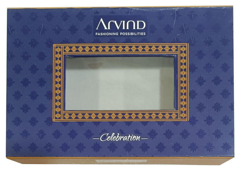 Arvind Unstitched Cotton Blend Shirt & Trouser Fabric Printed-012