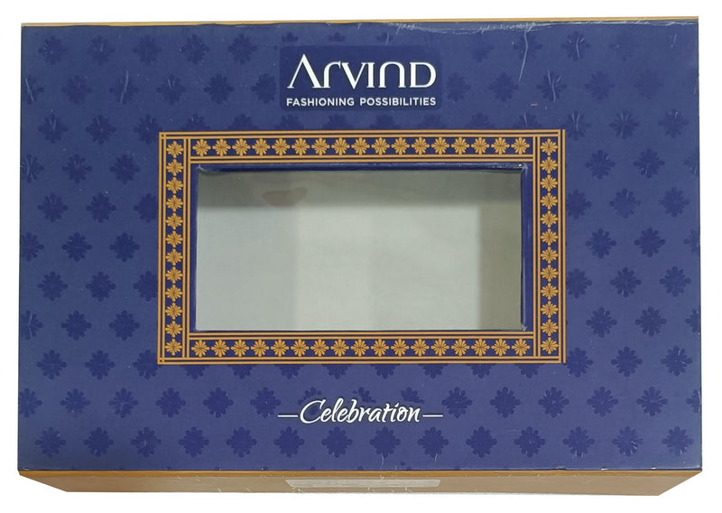 Arvind Unstitched Cotton Blend Shirt & Trouser Fabric Printed-022