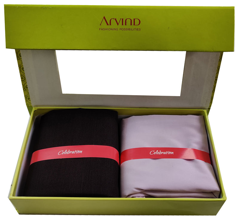 Arvind Men's Cotton Structured Unstitched Stretchable Trouser Fabric (Dark  Brown) | Fabric, Dark brown, Cotton