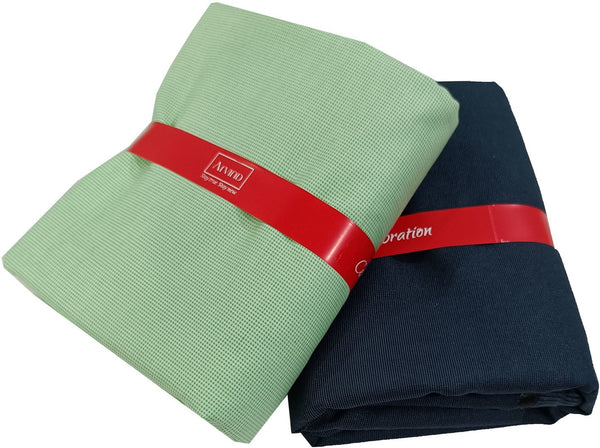 Arvind Cotton Blend Solid Shirt & Trouser Fabric