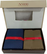 Arvind Cotton Blend Solid Shirt & Trouser Fabric