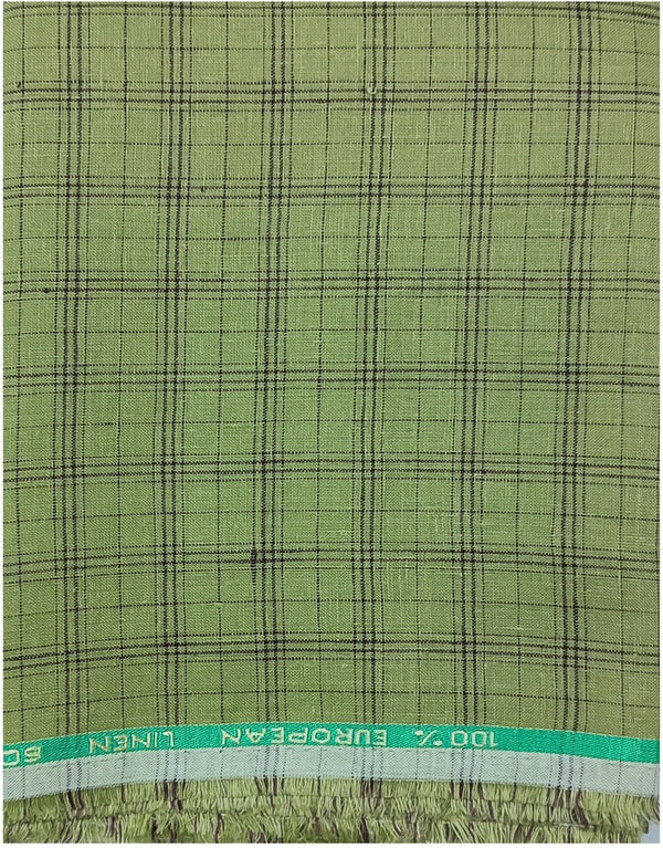 Arvind Linen Checkered Shirt Fabric