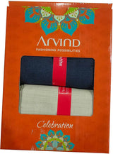 Arvind Cotton Blend Self Design Shirt & TrouserFabric