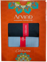 Arvind Cotton Blend Self Design Shirt & TrouserFabric