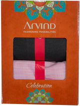 Arvind Cotton Blend Self Design Shirt & TrouserFabric