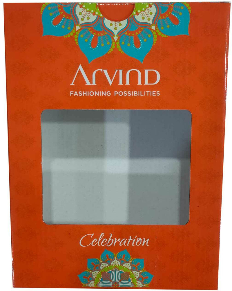 Arvind Cotton Blend Self Design Shirt & TrouserFabric