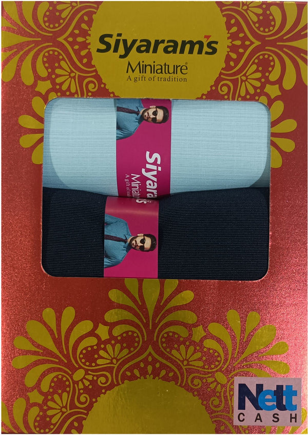 Siyaram"s Cotton Blend Solid Shirt & Trouser Fabric