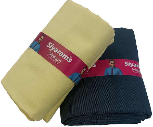 Siyaram"s Cotton Blend Solid Shirt & Trouser Fabric