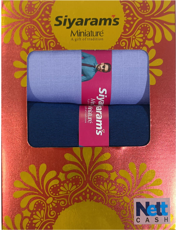 Siyaram"s Cotton Blend Solid Shirt & Trouser Fabric