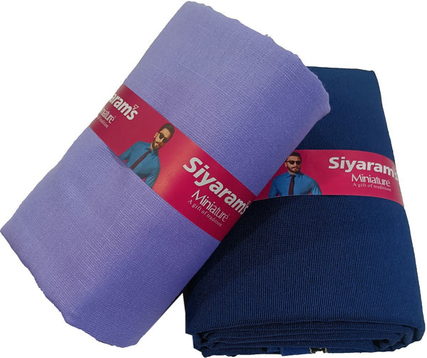 Siyaram"s Cotton Blend Solid Shirt & Trouser Fabric