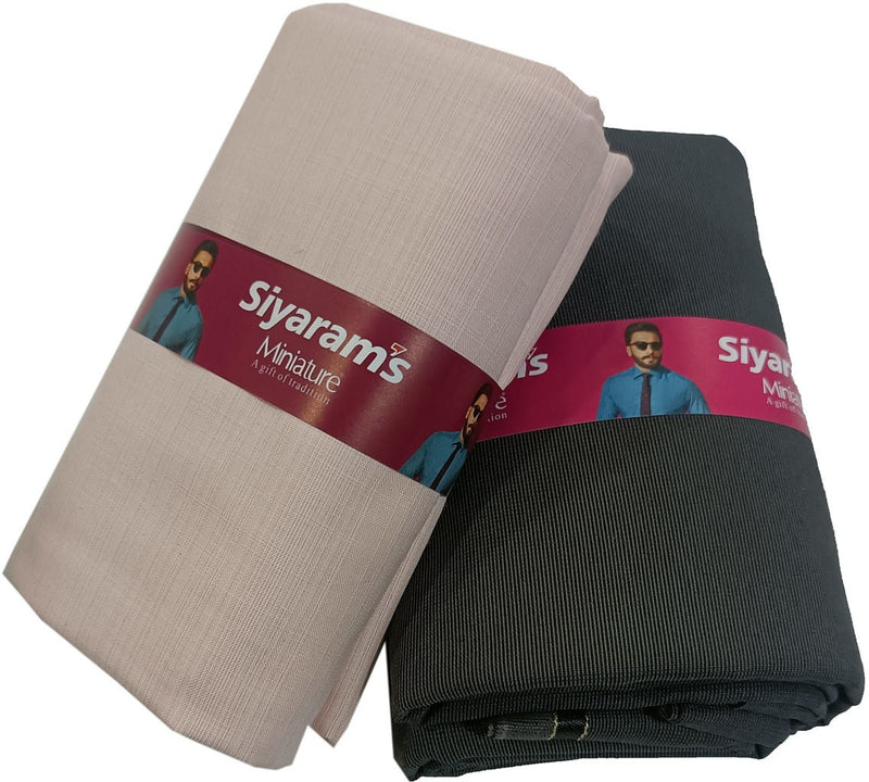 Siyaram"s Cotton Blend Solid Shirt & Trouser Fabric