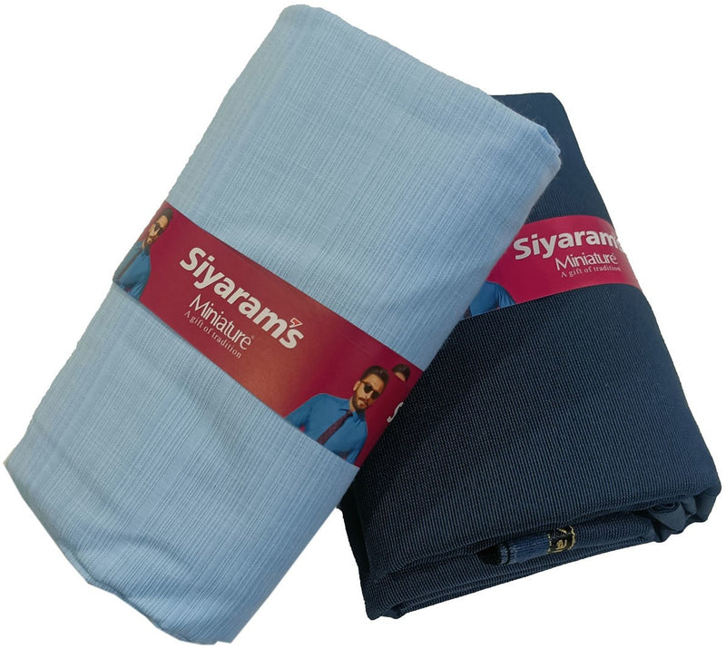 Siyaram"s Cotton Blend Solid Shirt & Trouser Fabric