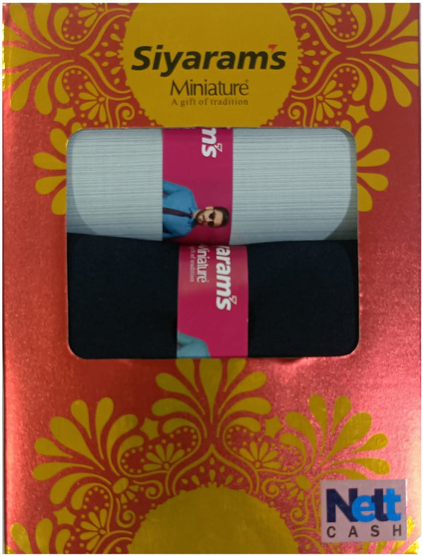 Siyaram"s Cotton Blend Solid Shirt & Trouser Fabric