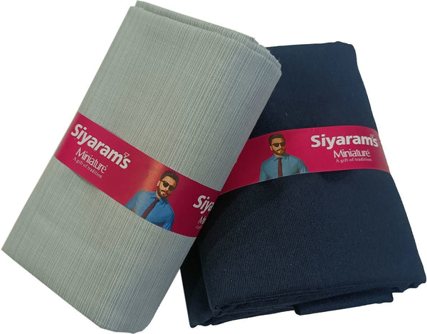 Siyaram"s Cotton Blend Solid Shirt & Trouser Fabric