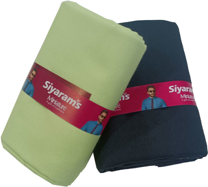 Siyaram"s Cotton Blend Solid Shirt & Trouser Fabric