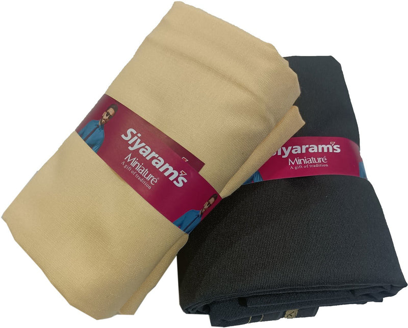 Siyaram"s Cotton Blend Solid Shirt & Trouser Fabric