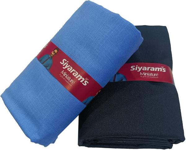 Siyaram"s Cotton Blend Solid Shirt & Trouser Fabric