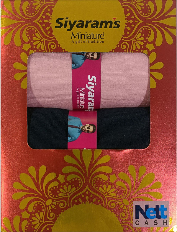 Siyaram"s Cotton Blend Solid Shirt & Trouser Fabric