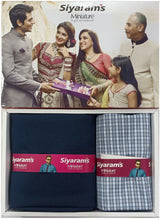 Siyaram"s Cotton Blend Printed Shirt & Trouser Fabric