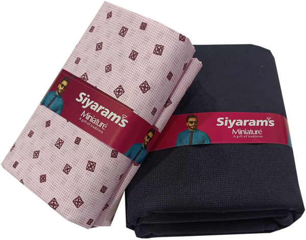 Siyaram"s Cotton Blend Printed Shirt & Trouser Fabric