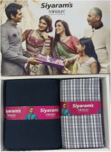 Siyaram"s Cotton Blend Printed Shirt & Trouser Fabric