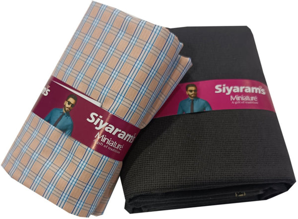 Siyaram"s Cotton Blend Printed Shirt & Trouser Fabric