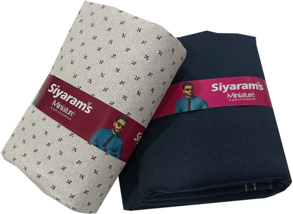 Siyaram"s Cotton Blend Printed Shirt & Trouser Fabric