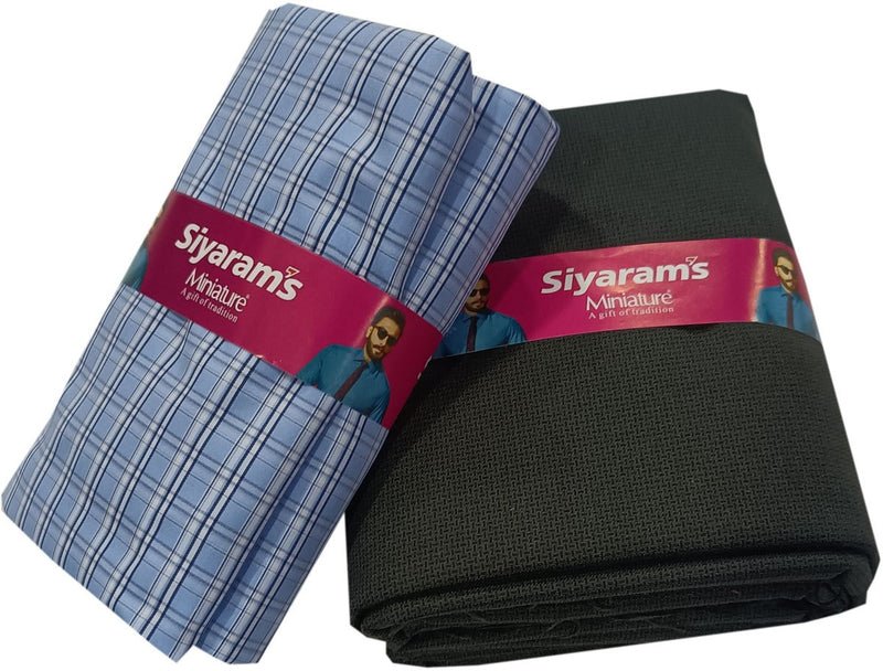 Siyaram"s Cotton Blend Printed Shirt & Trouser Fabric