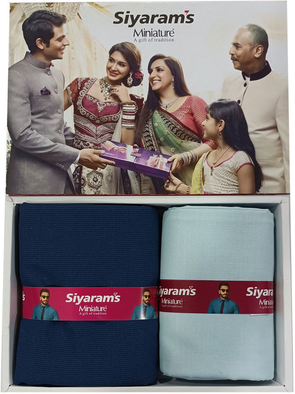 Siyaram"s Cotton Blend Printed Shirt & Trouser Fabric