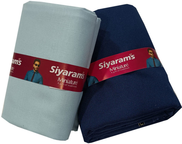 Siyaram"s Cotton Blend Printed Shirt & Trouser Fabric