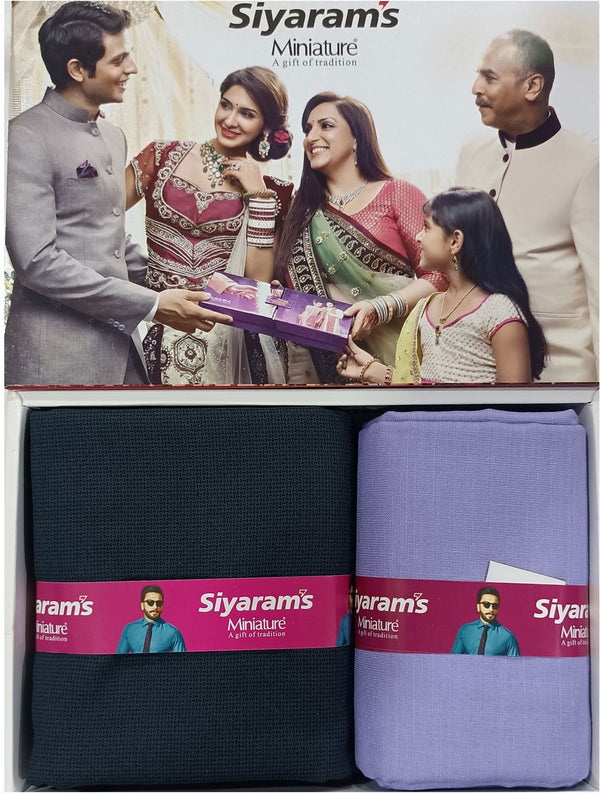 Siyaram"s Cotton Blend Printed Shirt & Trouser Fabric