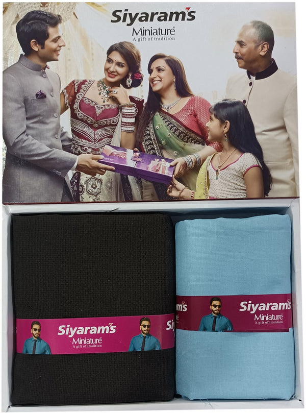 Siyaram"s Cotton Blend Printed Shirt & Trouser Fabric