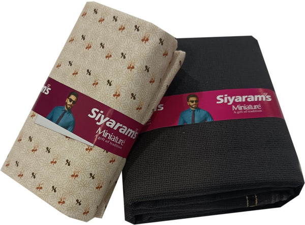 Siyaram"s Cotton Blend Printed Shirt & Trouser Fabric