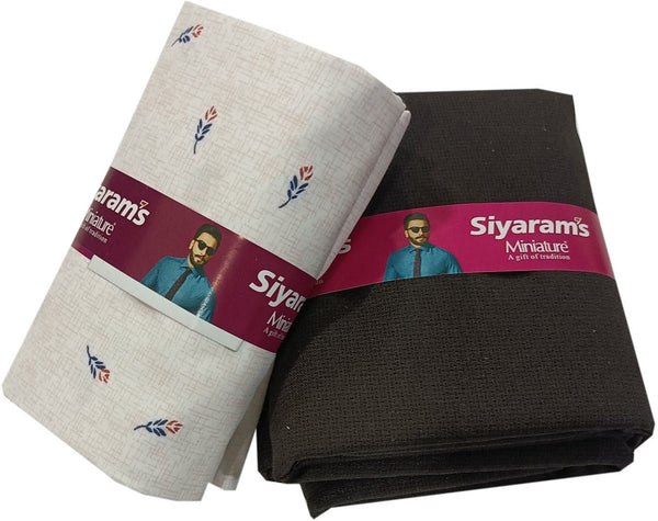 Siyaram"s Cotton Blend Printed Shirt & Trouser Fabric