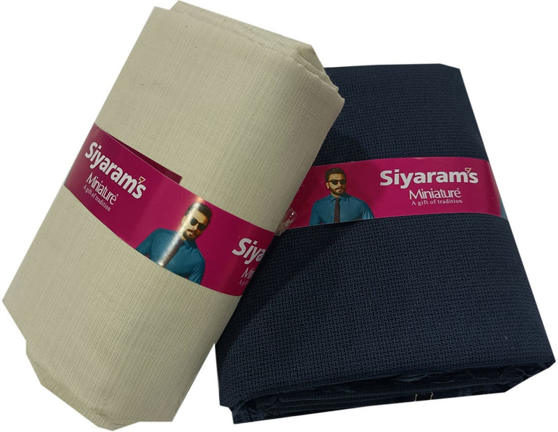 Siyaram"s Cotton Blend Printed Shirt & Trouser Fabric