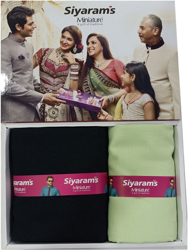 Siyaram"s Cotton Blend Printed Shirt & Trouser Fabric