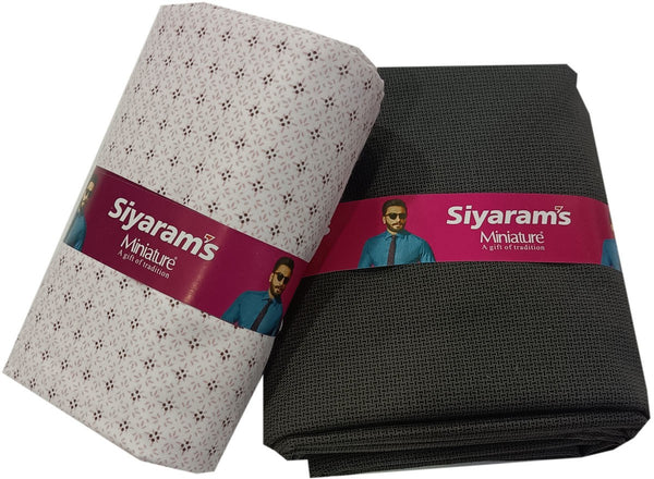 Siyaram"s Cotton Blend Printed Shirt & Trouser Fabric