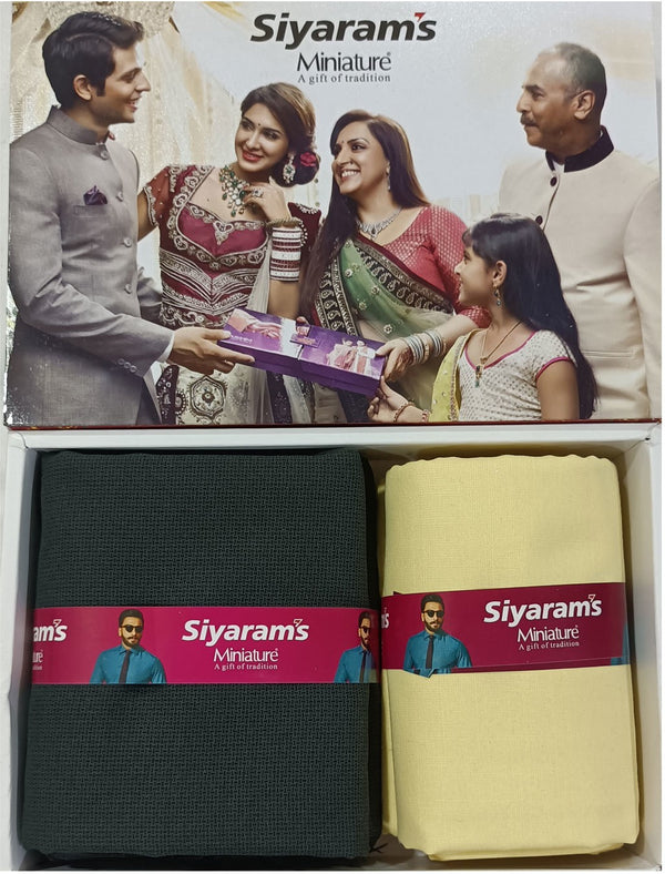 Siyaram"s Cotton Blend Printed Shirt & Trouser Fabric