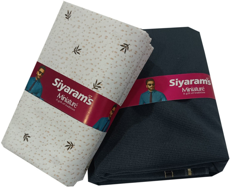 Siyaram"s Cotton Blend Printed Shirt & Trouser Fabric