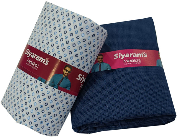 Siyaram"s Cotton Blend Printed Shirt & Trouser Fabric