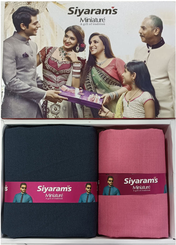 Siyaram"s Cotton Blend Printed Shirt & Trouser Fabric