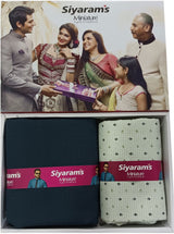 Siyaram"s Cotton Blend Printed Shirt & Trouser Fabric