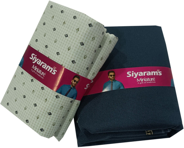 Siyaram"s Cotton Blend Printed Shirt & Trouser Fabric