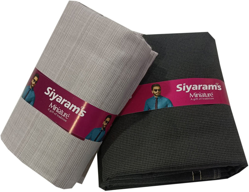 Siyaram"s Cotton Blend Printed Shirt & Trouser Fabric