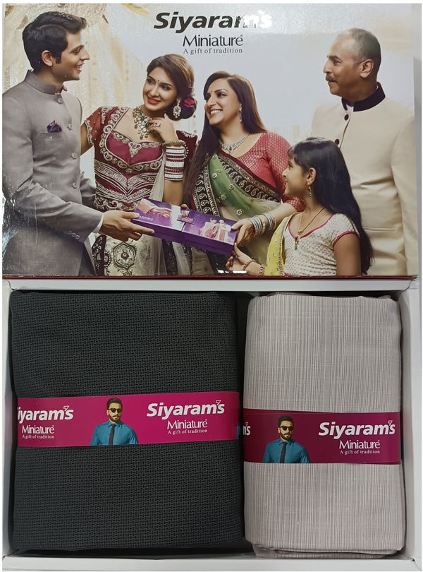 Siyaram"s Cotton Blend Printed Shirt & Trouser Fabric