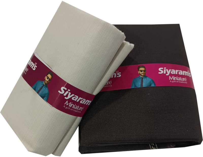 Siyaram"s Cotton Blend Printed Shirt & Trouser Fabric